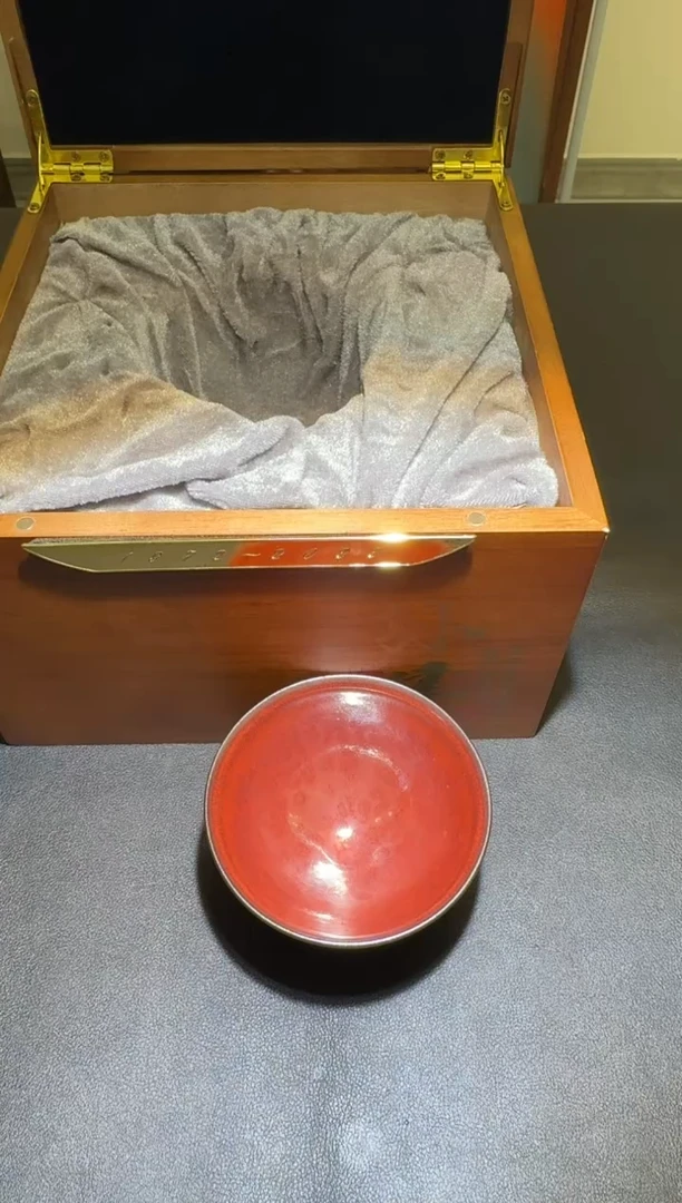 茶盏孙建兴柿红盏31