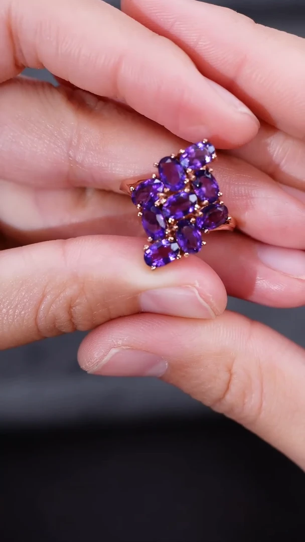 【闪购商品】紫晶手饰银S925镶嵌手饰