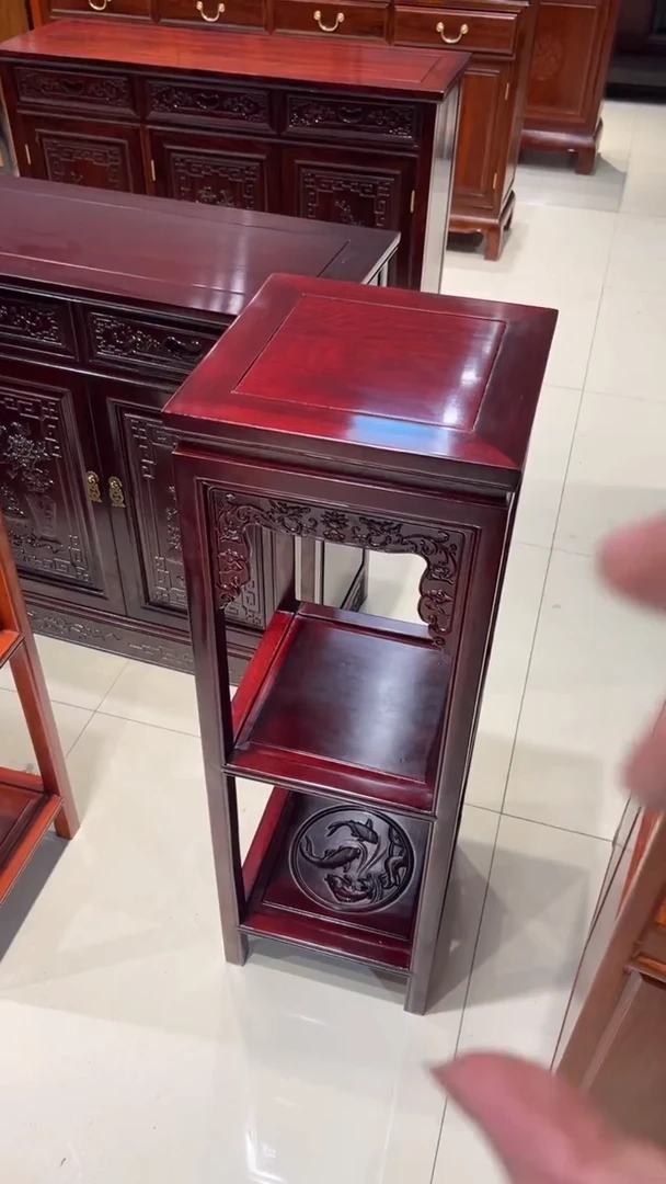 花梨木类书架福利款越南花梨木1米花架