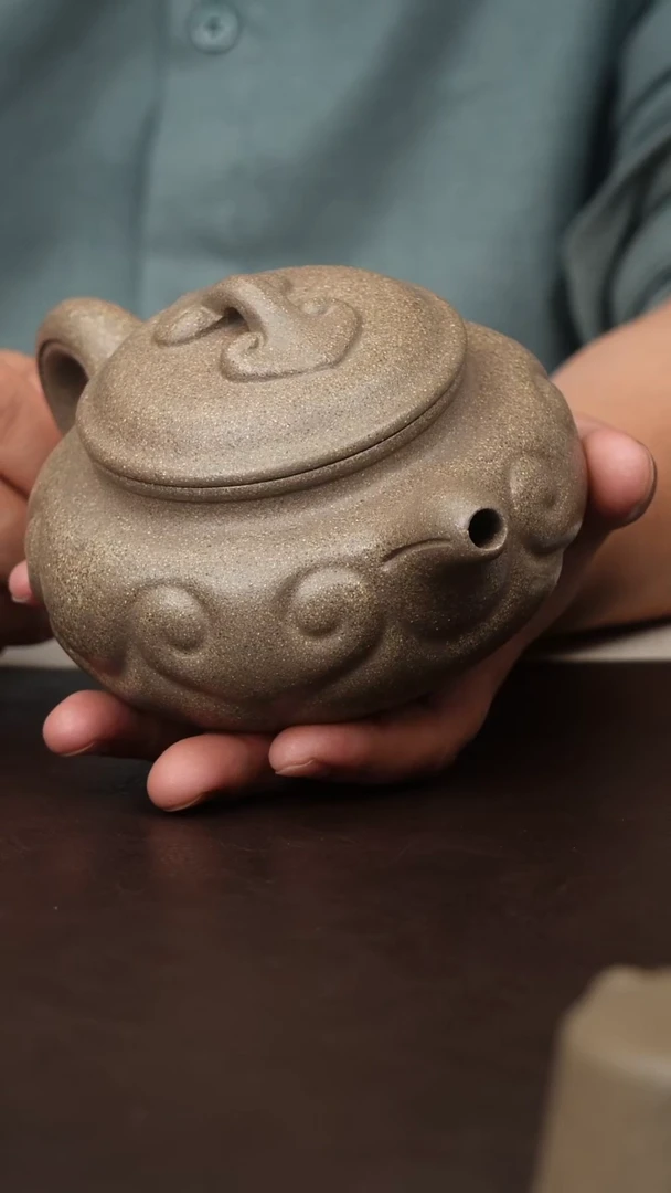 茶壶紫砂入**意原矿紫砂壶-青段大仿古