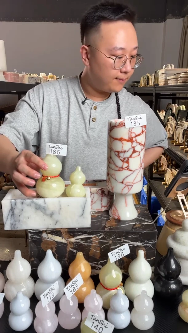 石材186古青玉大葫芦
