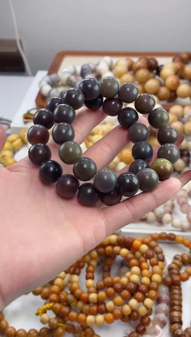 手串菩提根/象牙果b74紫美人玉化苹果13*14mm手串