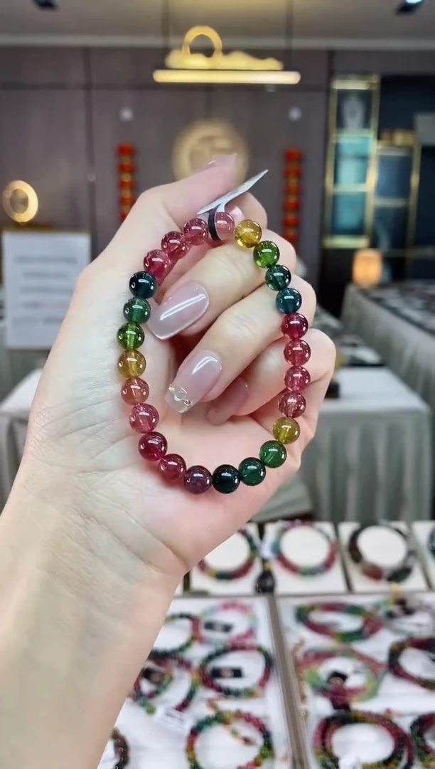 【闪购商品】碧玺单圈手串7mm+未镶嵌（多样性发一条）hon