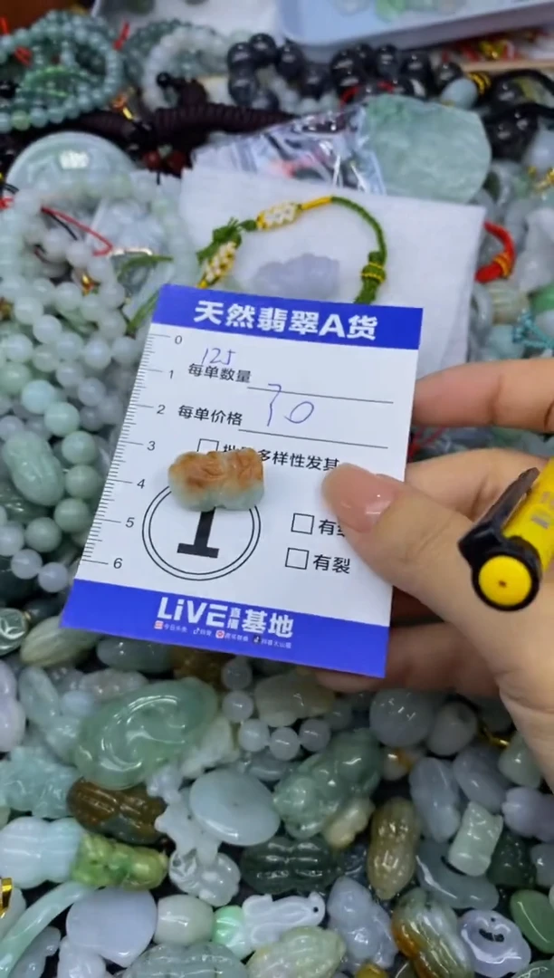 颈饰未镶嵌翡翠天然翡翠A货批量多样性发一件