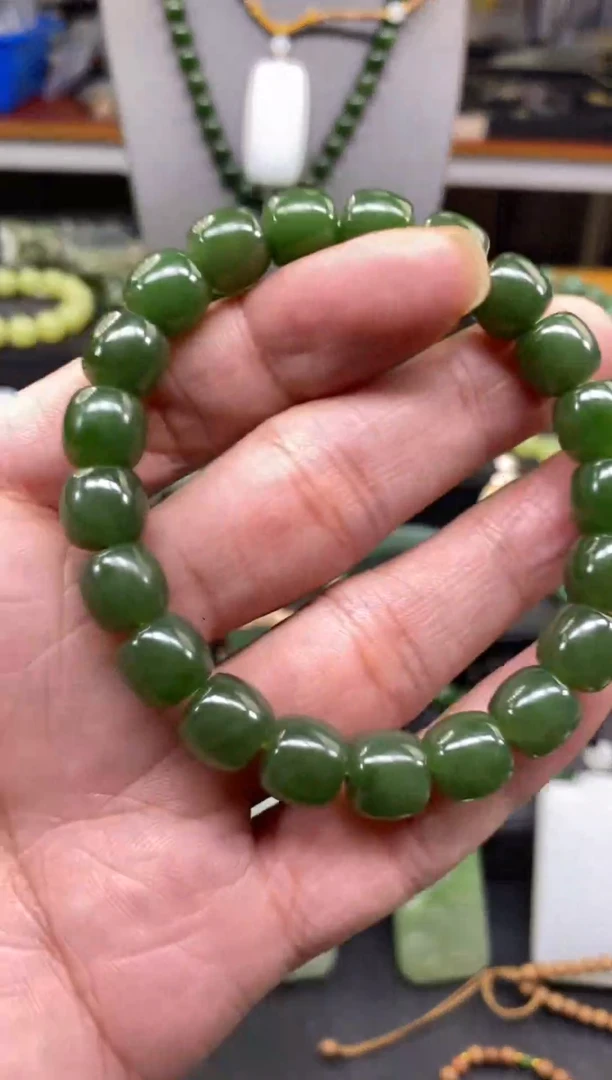 手链未镶嵌和田玉和田玉碧玉9x10