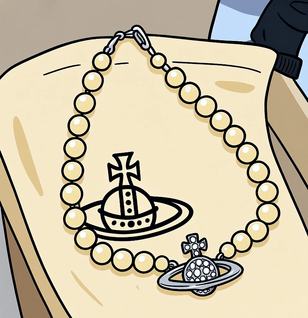 非金属布艺项链 东西老太土星项链