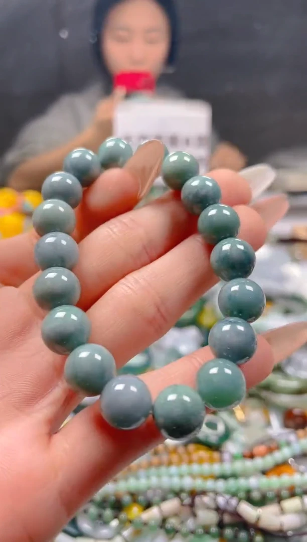 【闪购商品】翡翠颈饰未镶嵌10MM/T/翡翠A货一图一物