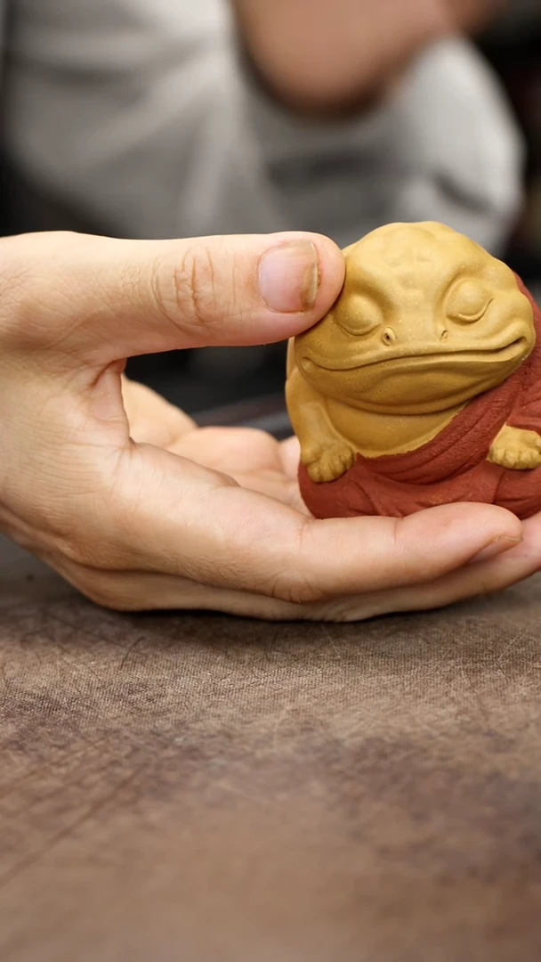 紫砂茶宠紫砂金蟾