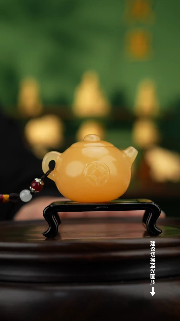 玉【把把壶】天然玉石手把件