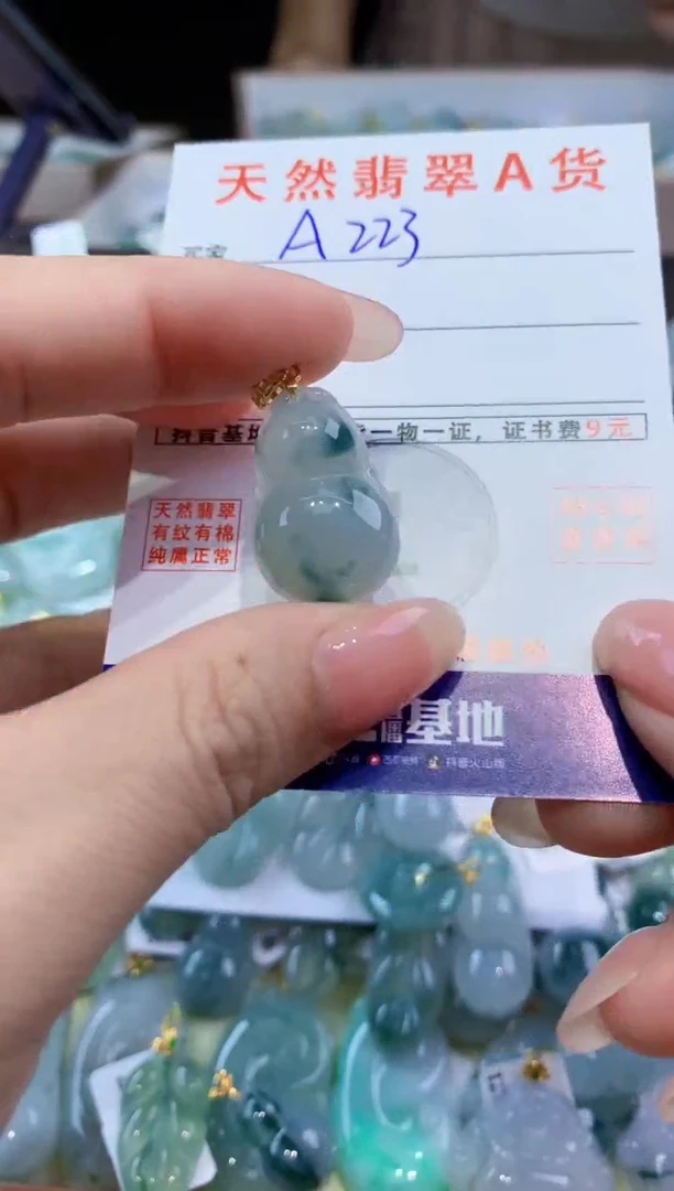颈饰未镶嵌翡翠天然翡翠A货挂件