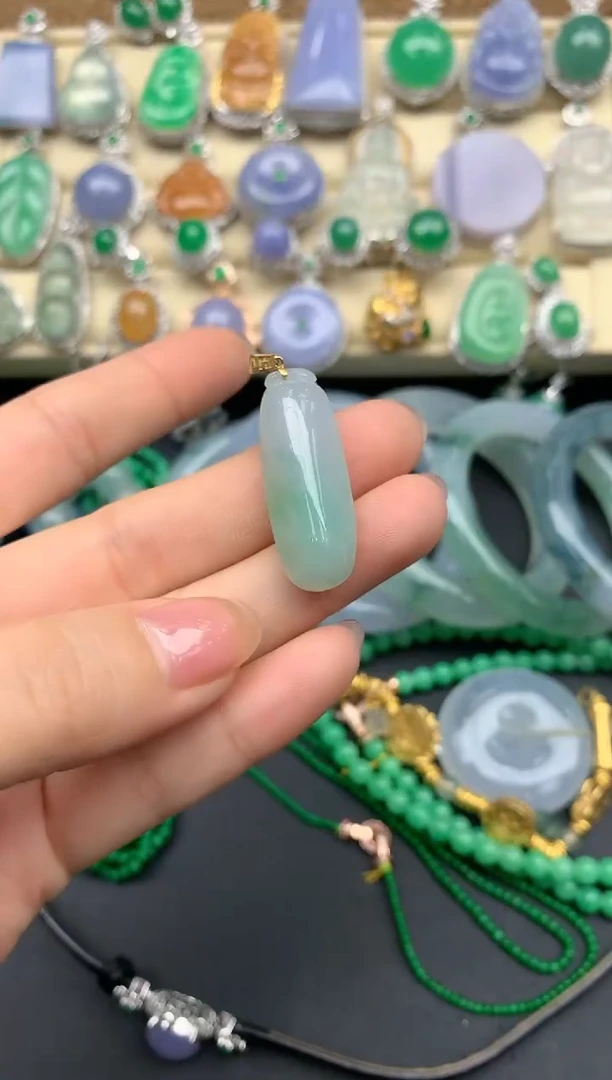 【闪购商品】翡翠颈饰18K金镶嵌161-中国好珍宝