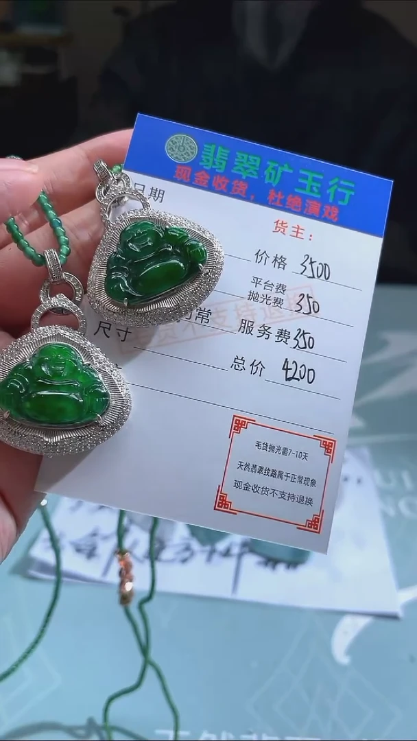 颈饰银S925镶嵌翡翠凤**淡净货-多样性-发两件
