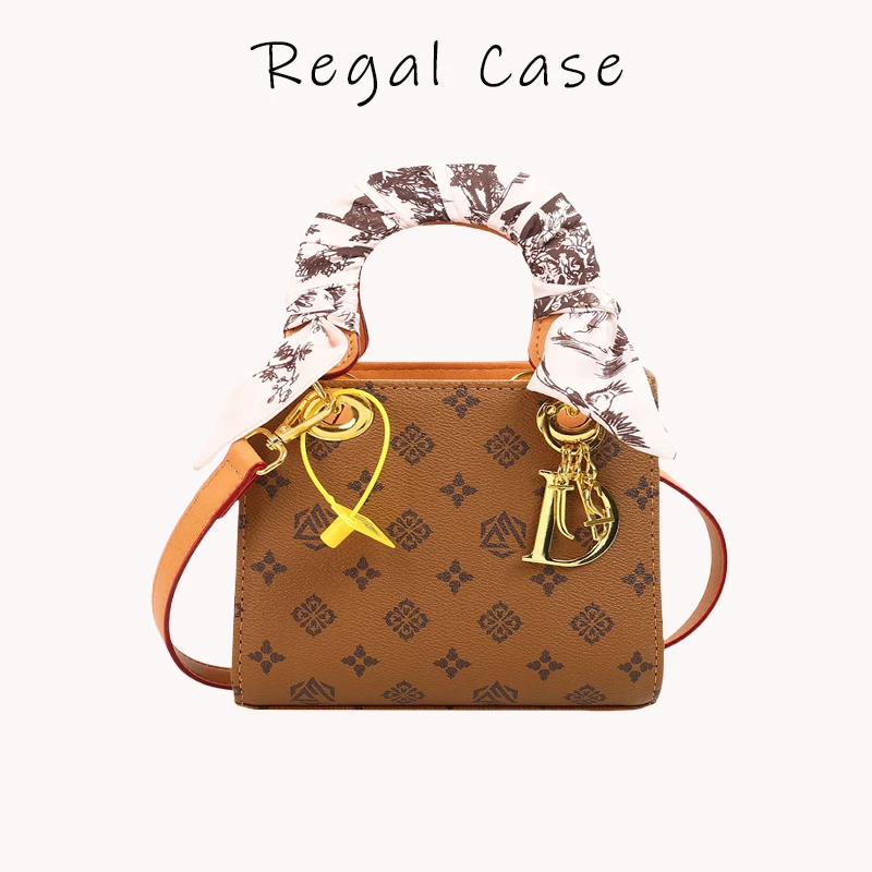 【Regal  Case】新款戴复古妃女包手提包印花单肩拎斜挎小包包