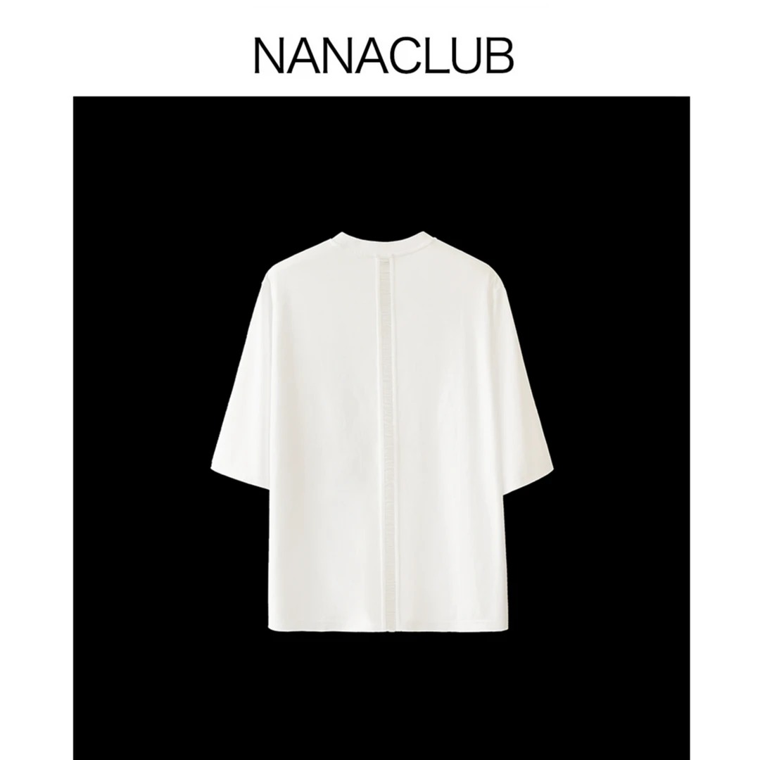 NANACLUB 亮点在背后 镂空T 匹马棉索罗娜纤维 丝质柔滑冰凉垂顺