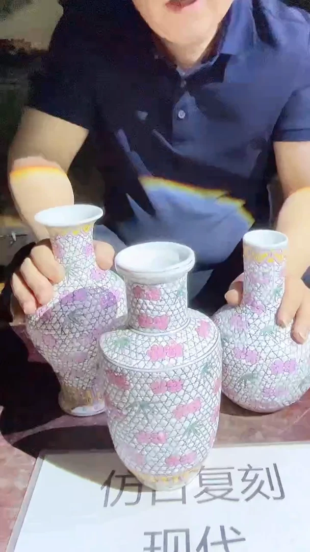 摆件景德镇陶瓷流水96