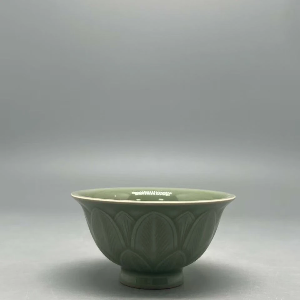 SHTC-3233[学茶严选]雁川窑刻划高足压手杯