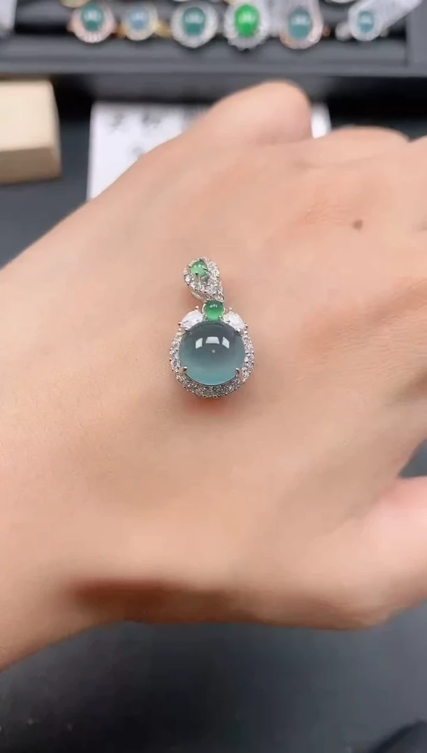银S925镶嵌戒指翡翠11111