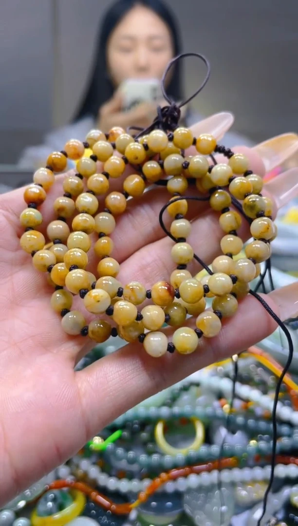 翡翠未镶嵌颈饰5MM/X/翡翠A货一图一物