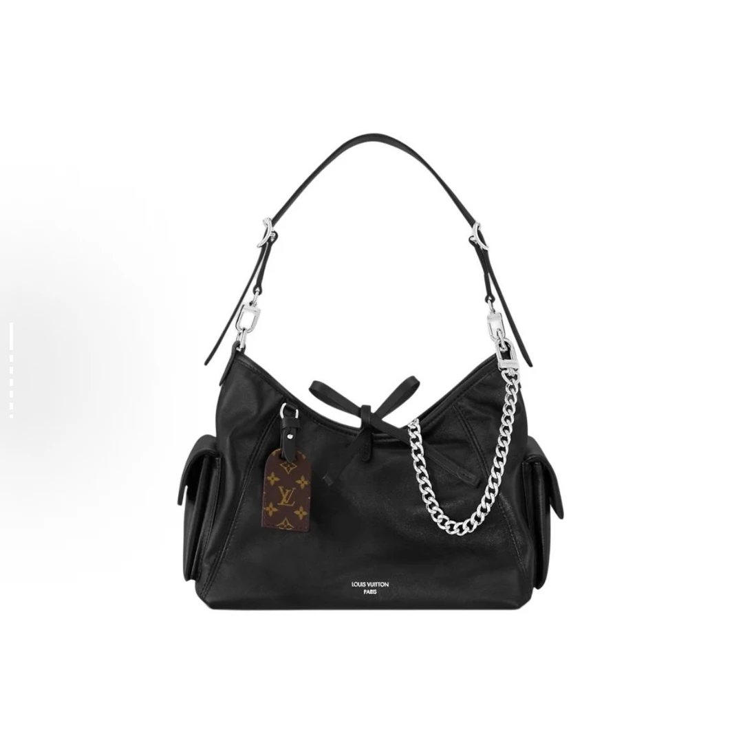 99新 LouisVuitton/路易威登 carryall小号斜挎包 黑武士 98新