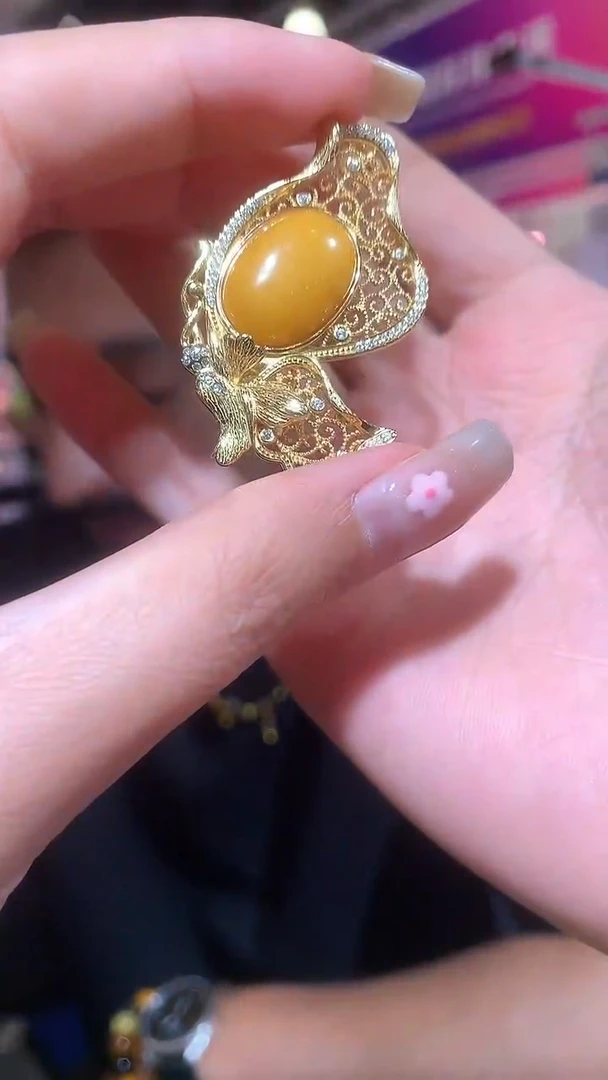 琥珀颈饰银S925镶嵌【宝石世家严选】