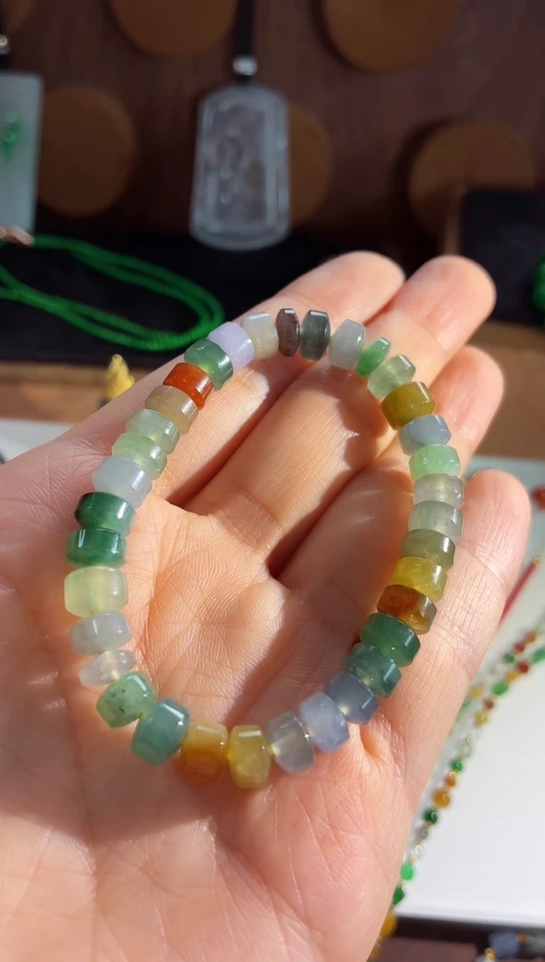 未镶嵌手链翡翠手串