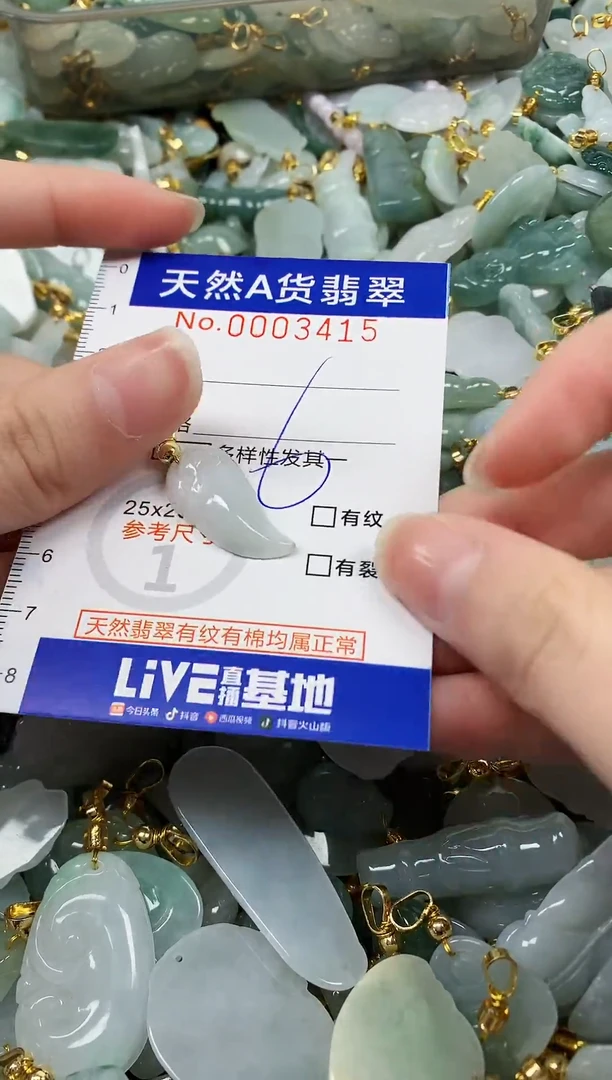 颈饰未镶嵌翡翠纯天然a货翡翠