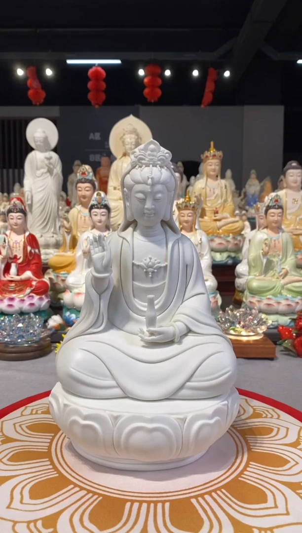 摆件琮*10吋正坐观音 直播闪购