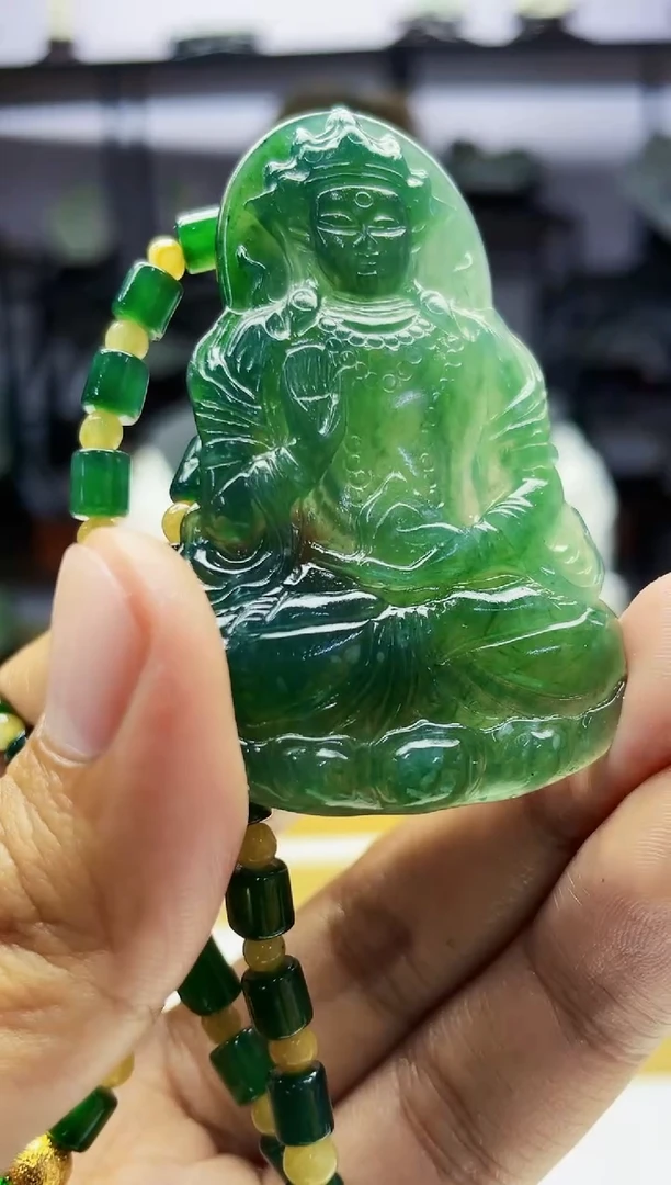 【闪购商品】定制翡翠未镶嵌毛货01260153多样性发其一