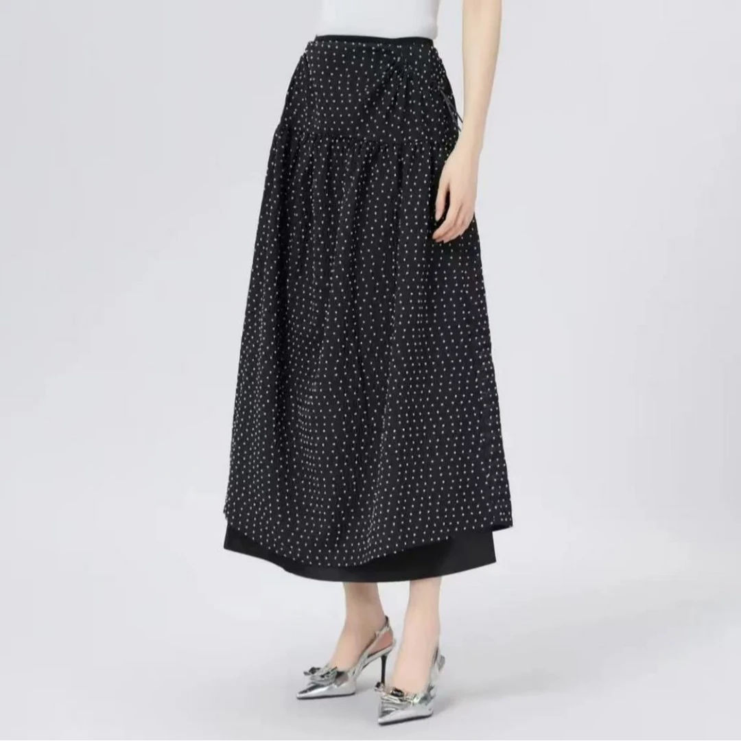 AMASS/阿玛施 新款法式复古优雅显瘦夏季花卉高腰半裙5200378