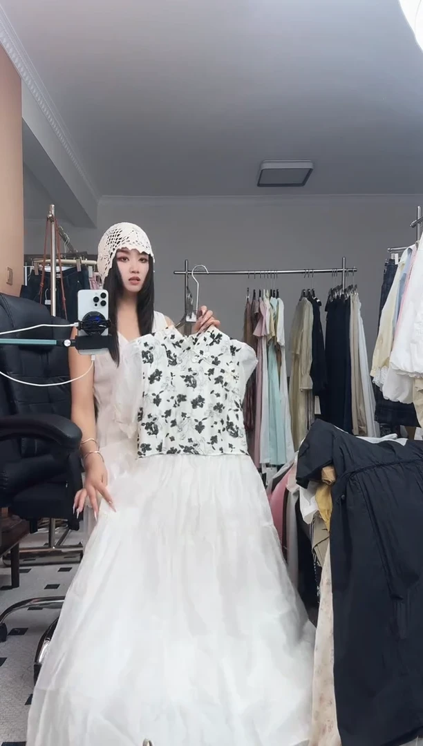 吊带新中式连衣裙黑色