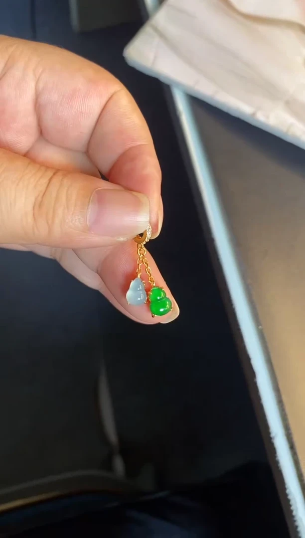 吊坠(不含链)银S925镶嵌翡翠1