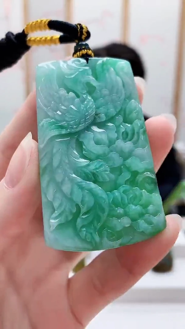 未镶嵌定制翡翠5060ry-毛货挂件50