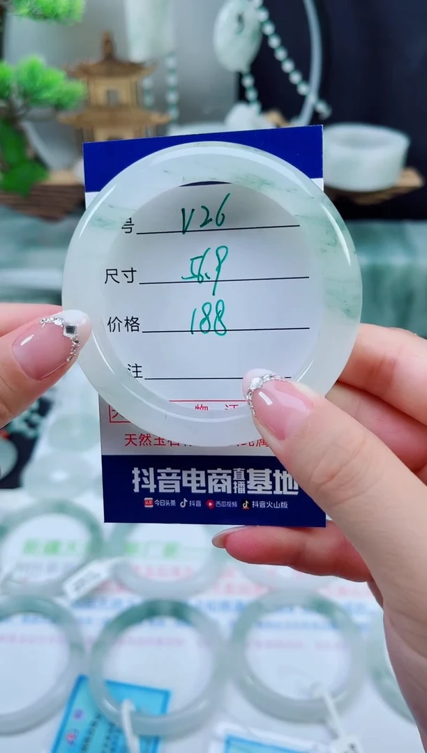 未镶嵌手镯石英质玉（天山翠）26