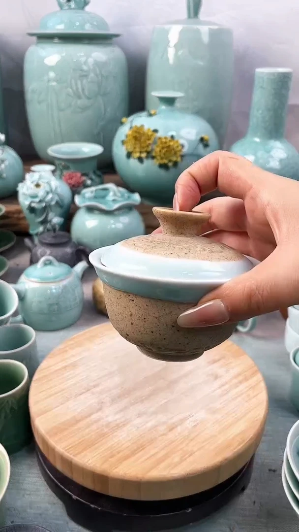 【闪购商品】特价 微瑕 慧仙青瓷