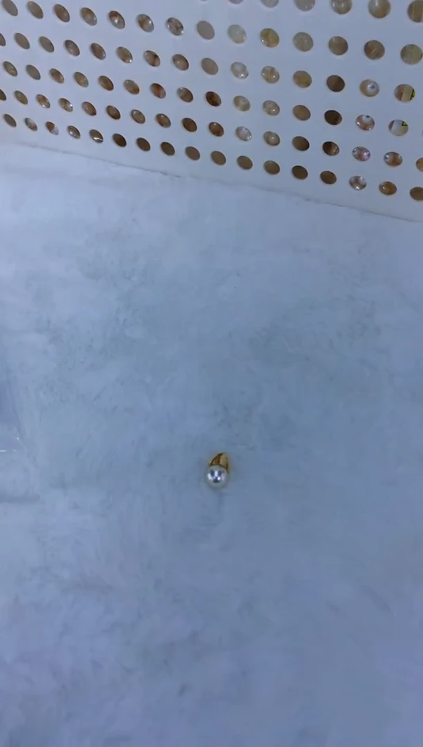 18K金镶嵌饰品海水珍珠8-9M家设计款吊坠赠银链