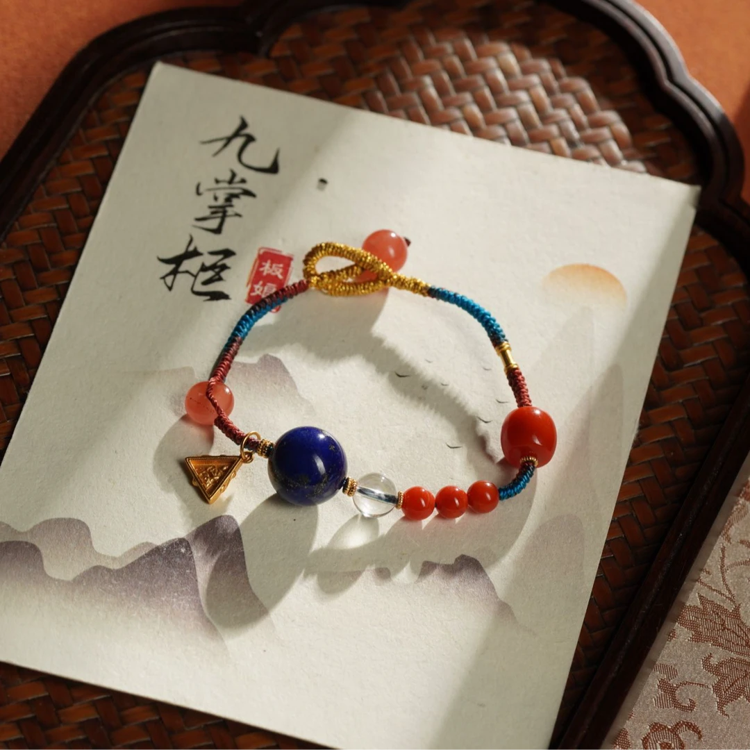 青金石单珠设计款手绳单圈轻奢珠宝-多样性发其一【JJ428】