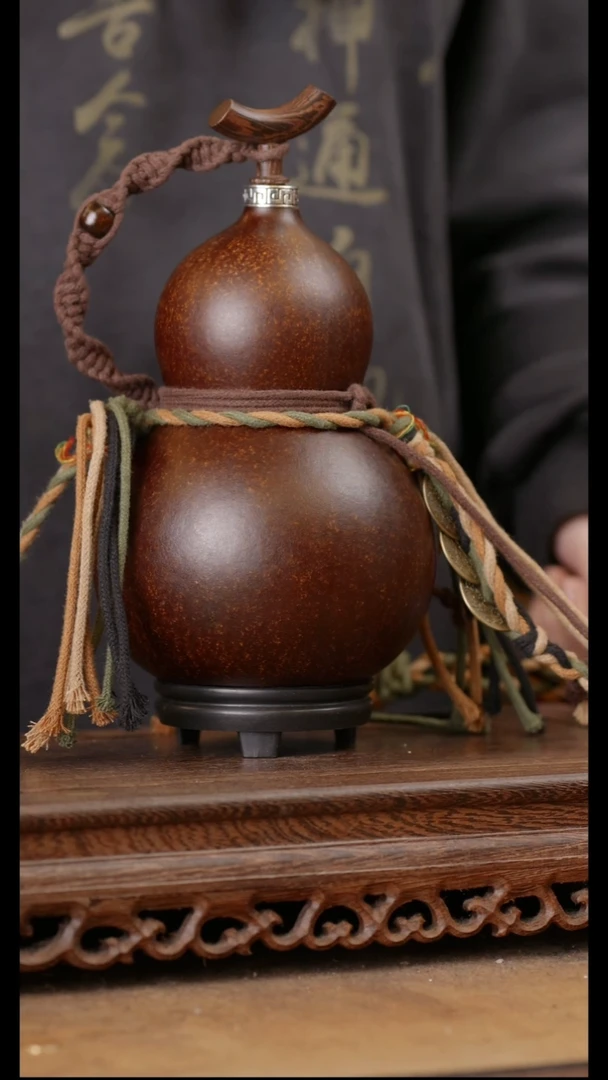 298号精品天然大漆酒葫芦一物一拍~