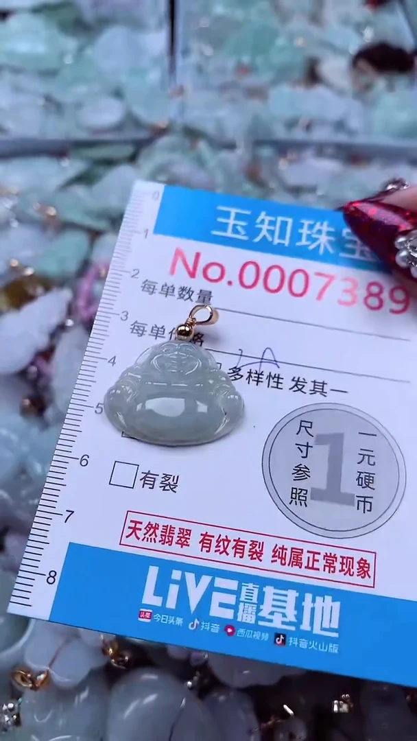 吊坠(不含链)未镶嵌翡翠7389