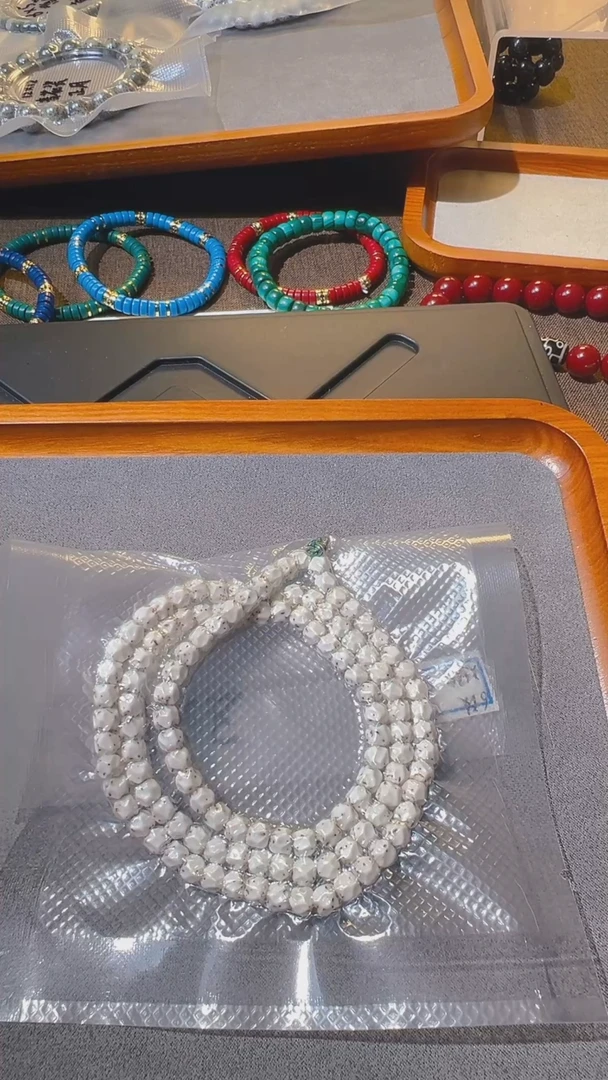 星月菩提吊坠奇点文化出品 6改无相108通体留白性价比油性足