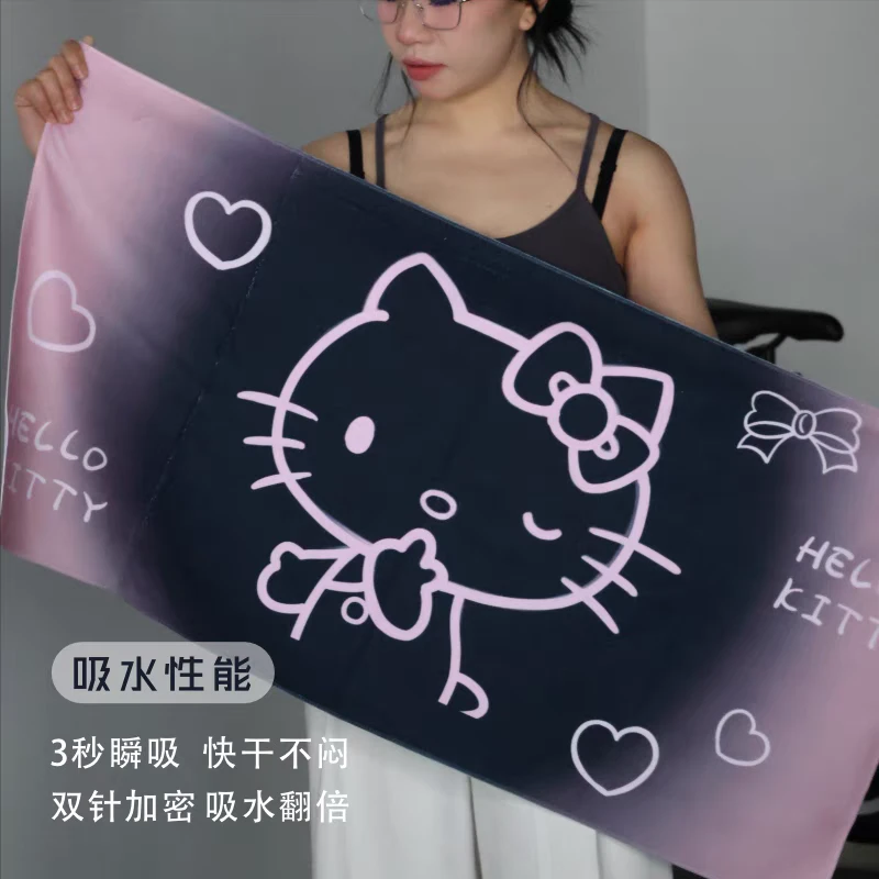 撸铁健身瑜伽普拉提运动毛巾可爱速干吸水吸汗健身房垫巾情侣网红