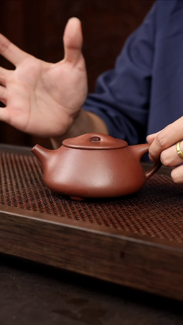 茶壶紫砂底槽清满瓢【带矿标证书】