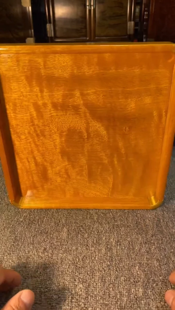 【闪购商品】乌木类成套家具金丝楠托盘  11