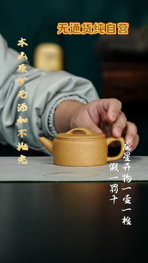 茶壶紫砂黄金段 汉瓦180cc