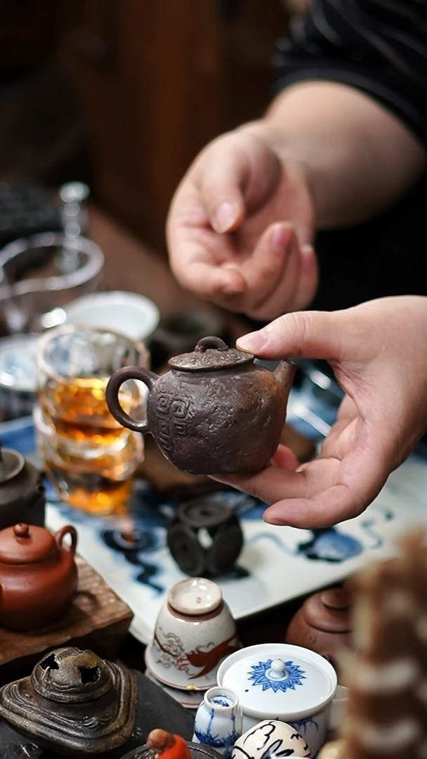 闪购26号 柴烧小茶壶功夫茶道具