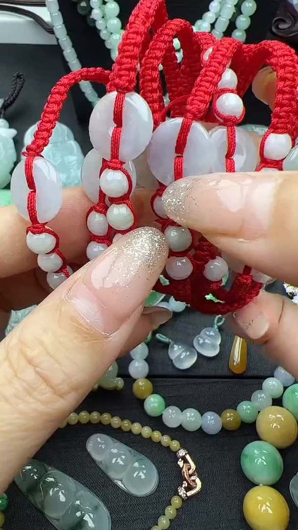 未镶嵌手绳翡翠平安扣多样性发其一