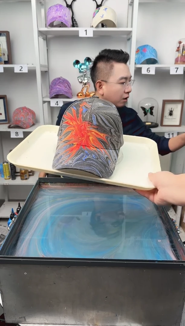 纯棉成人款凤凰水拓帽