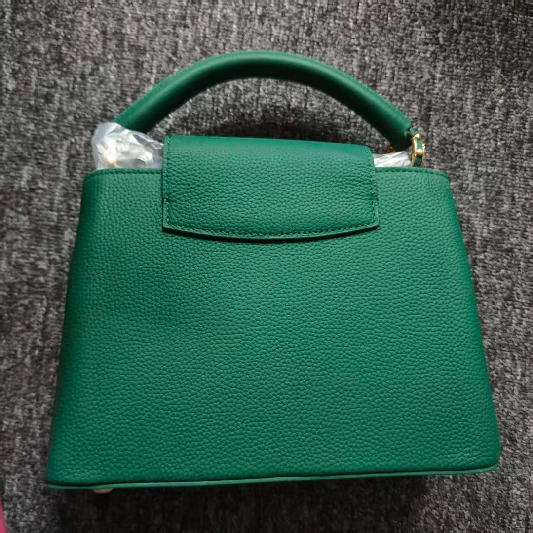 SMVP 高定奢品 潮流真皮新款女包斜跨包 10842 绿色
