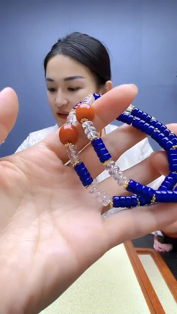蜜蜡颈饰14K金镶嵌随昔diy颈饰