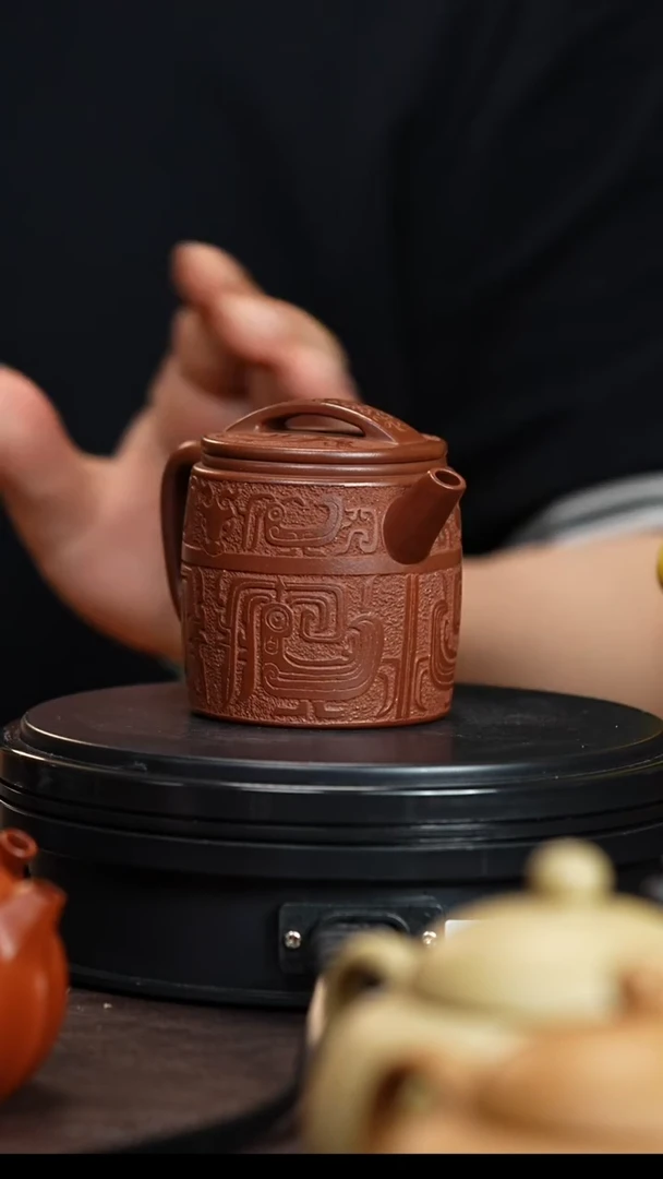 茶壶紫砂倾*.高端汉瓦作品级汉瓦全手工