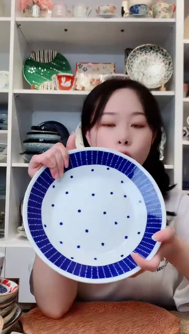 陶瓷苍天大深盘24cm